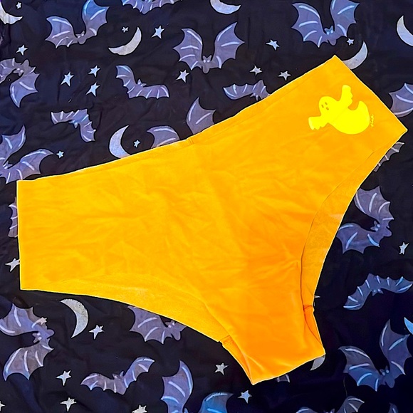 NWOT PINK VS | 2022 HALLOWEEN CHEEKSTER PANTIES WITH GLOW N DARK GHOST - Picture 2 of 6